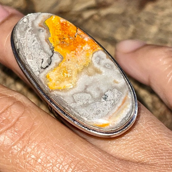 Indonesian Bumblebee Jasper Ring Size 6 - Picture 7 of 12